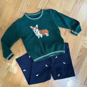 JANIE & JACK Corgi Sweater & Pants